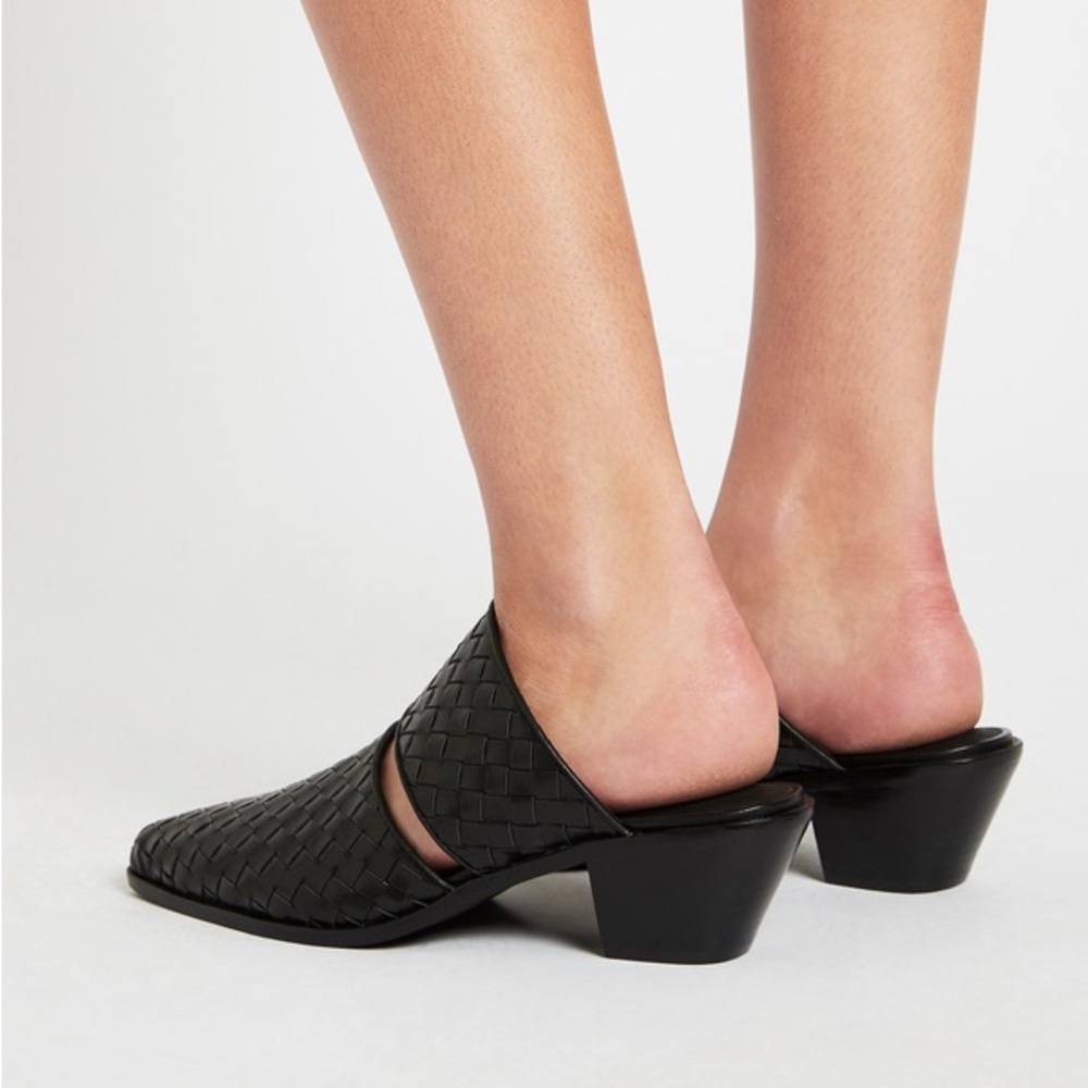 Sol Sana Black Woven Mules - Picture 5 of 6